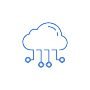 A cloud electronic circuit icon